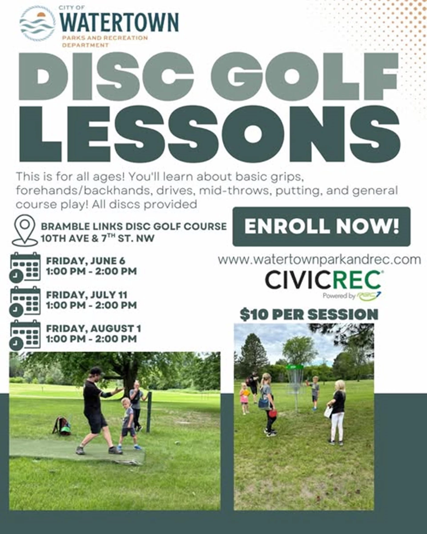 image showing what's happing on Disc Golf Lessons