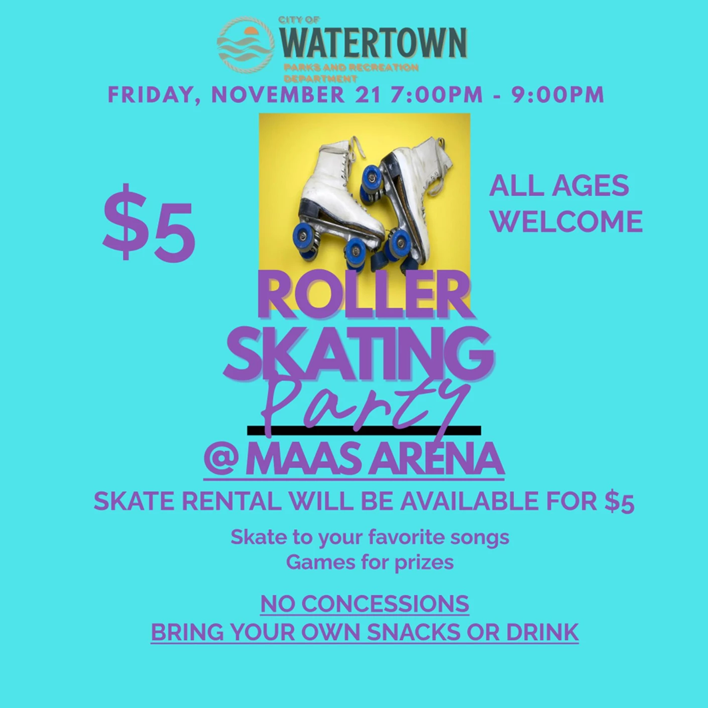 image showing what's happing on Roller Skating Party