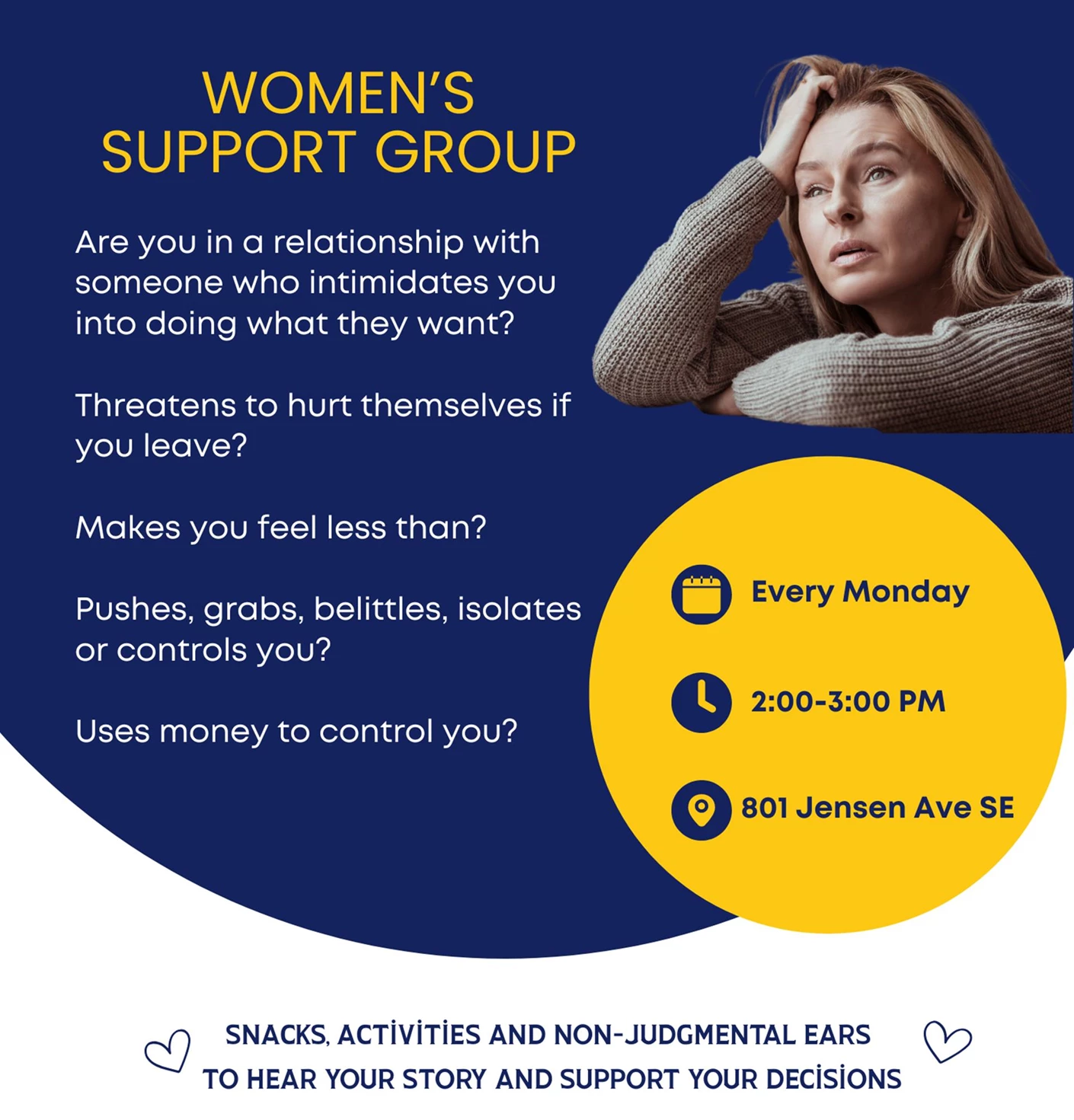 image showing what's happing on Women's Support Group