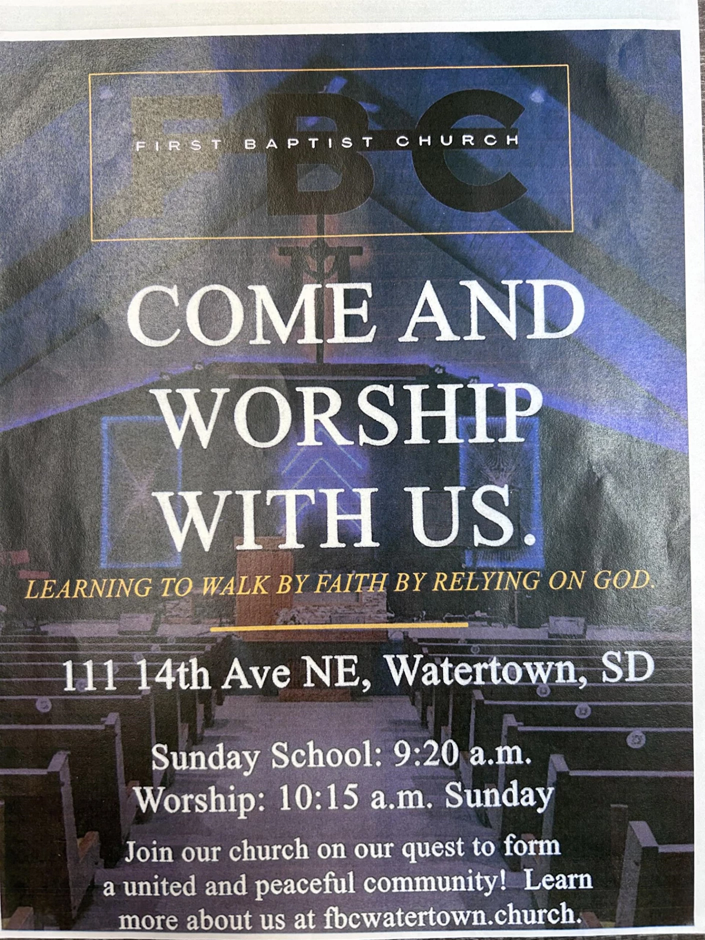 image showing what's happing on Worship Service