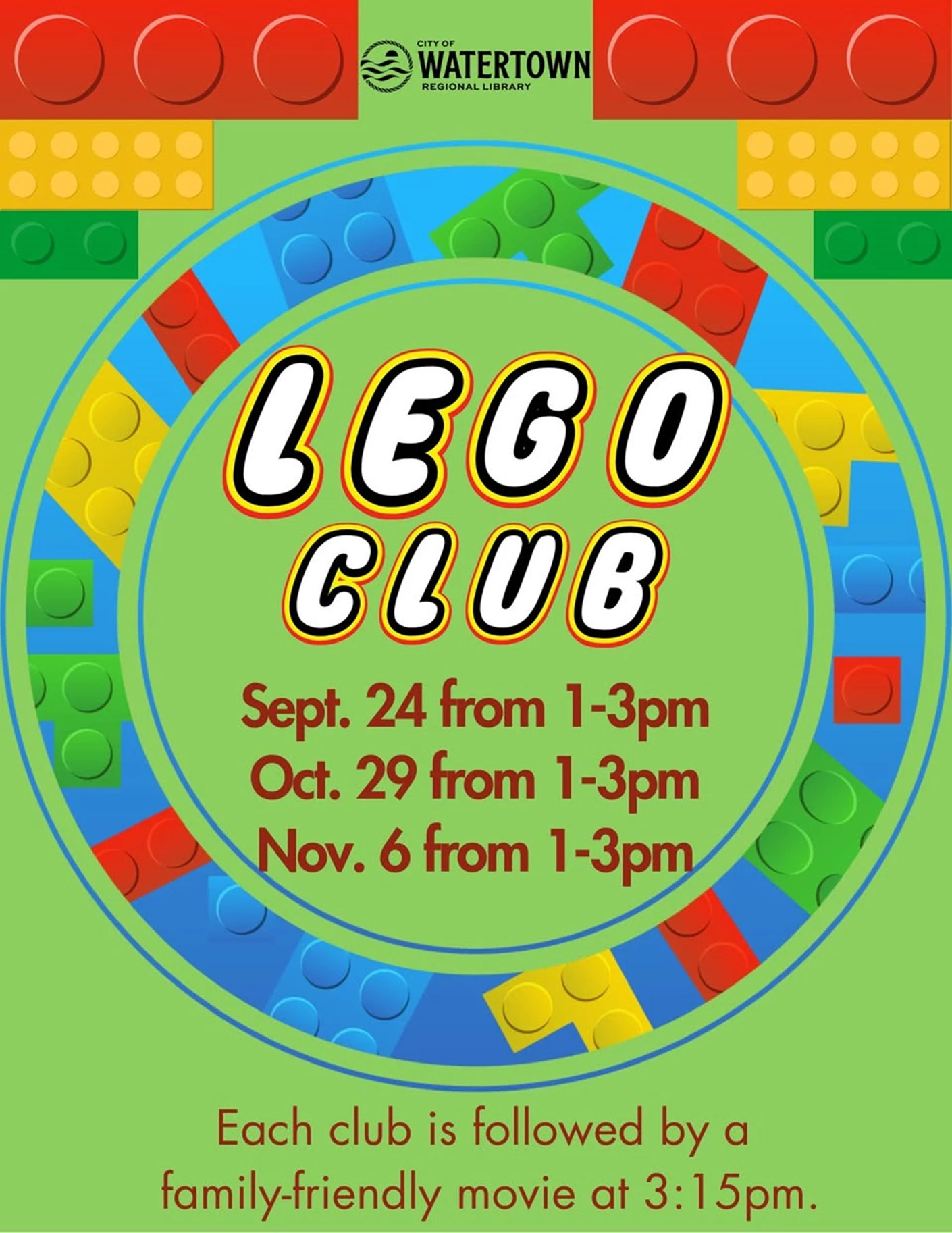 image showing what's happing on Lego Club & Game Days