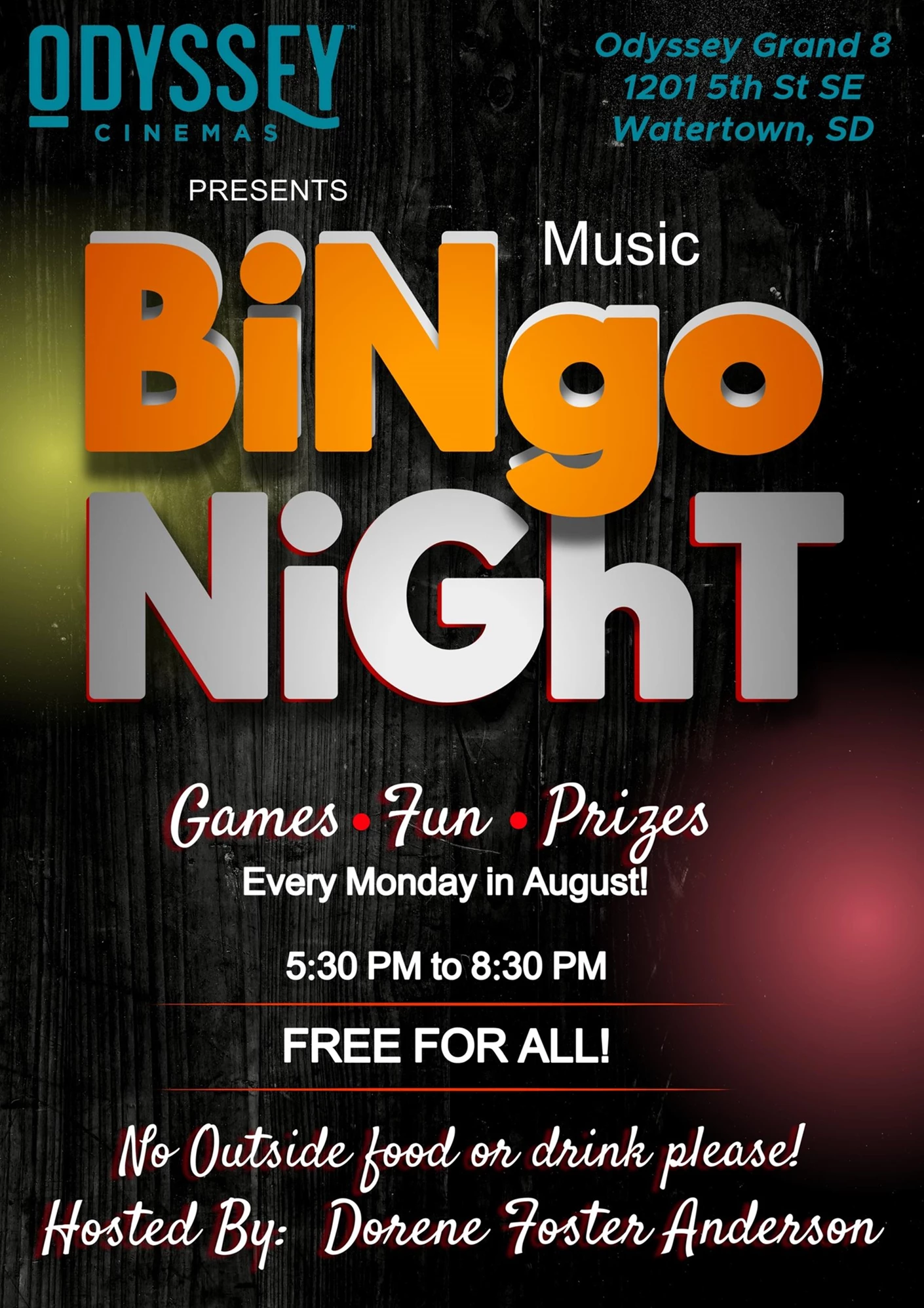 image showing what's happing on FREE Music Bingo Night