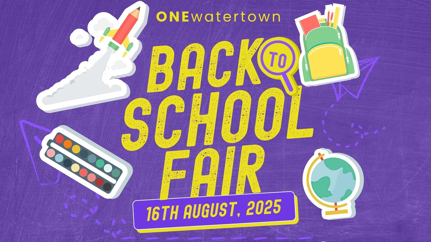 image showing what's happing on ONEwatertown: Back to School Fair