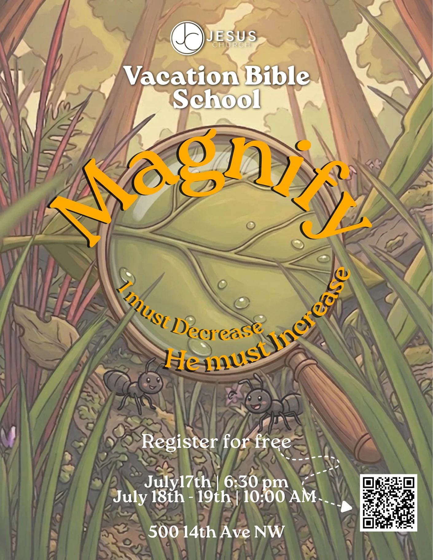 image showing what's happing on Vacation Bible School at Jesus Church