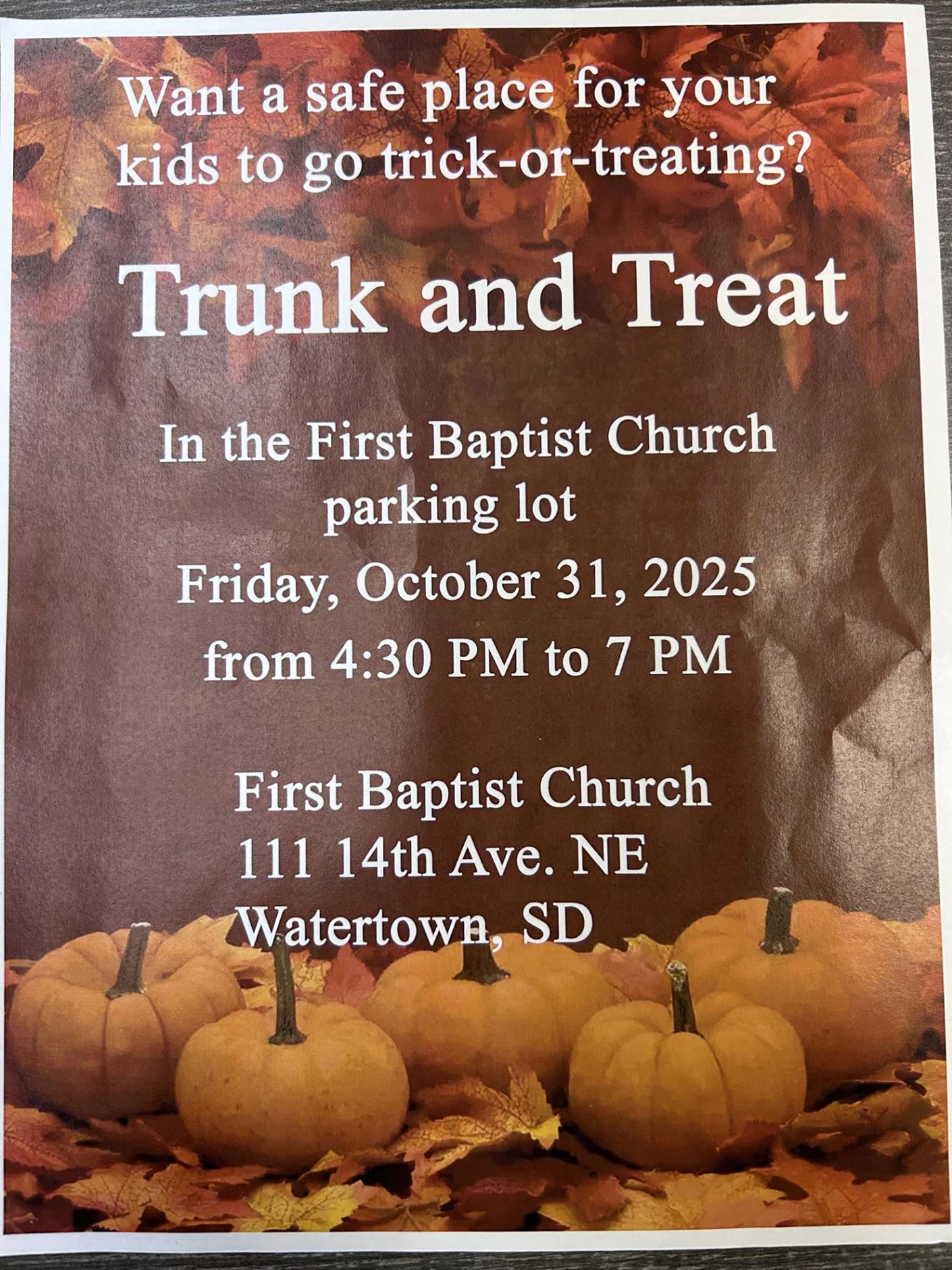 image showing what's happing on Trunk and Treat