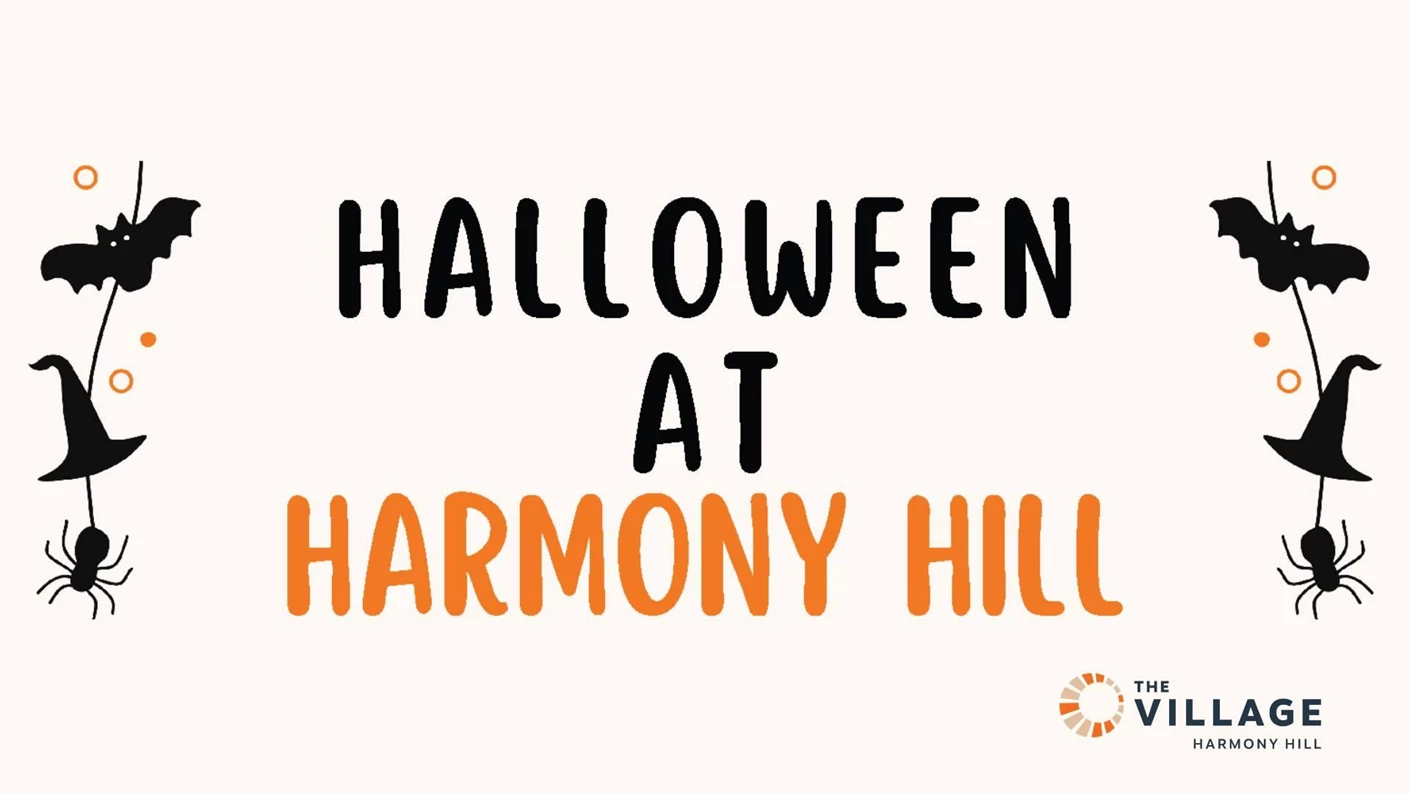 image showing what's happing on Halloween at Harmony Hill
