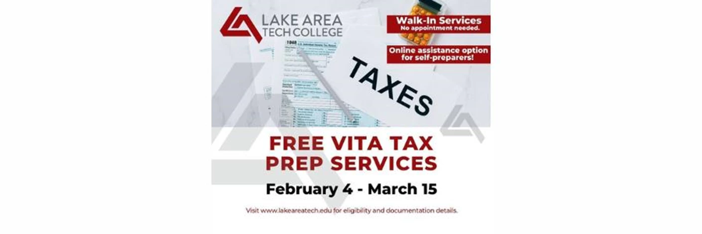 image showing what's happing on Lake Area Technical College: Free VITA Tax Prep Services