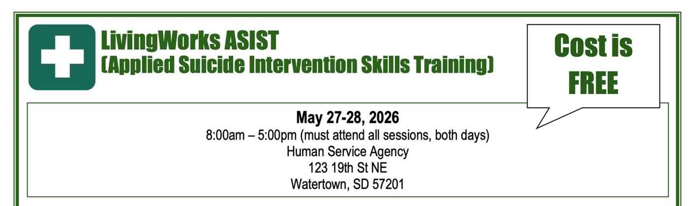 LivingWorks ASIST (Applied Suicide Intervention Skills Training) Free Training