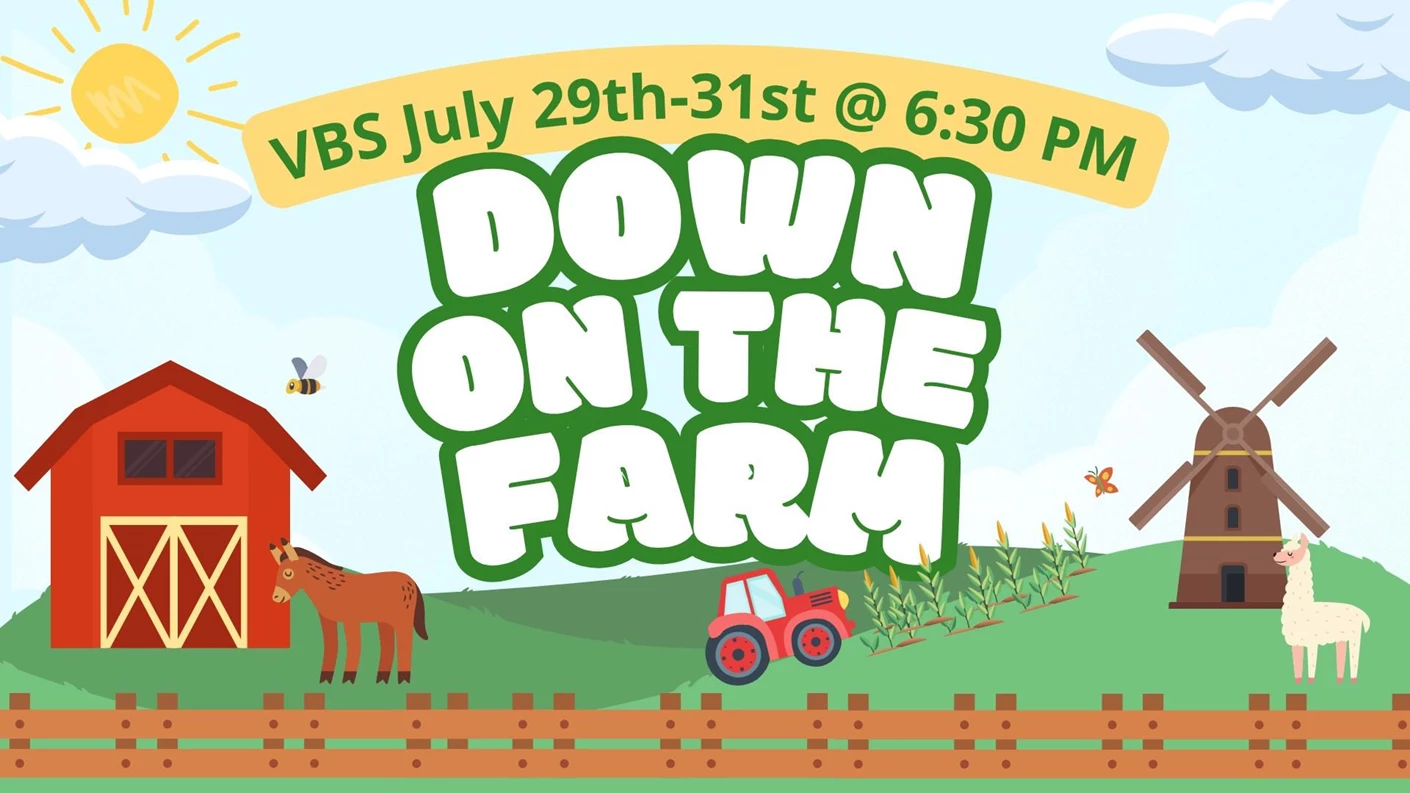 image showing what's happing on Down on the Farm VBS